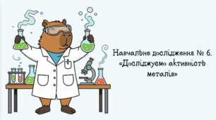 Навчальне дослідження № 6. «Досліджуємо активність металів»