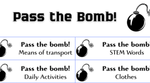 Game "Pass the bomb"