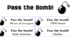 Game "Pass the bomb"