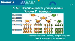 Закономірності успадкування. Закони Г. Менделя