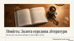 Презентація "Повість - золота середина літератури"