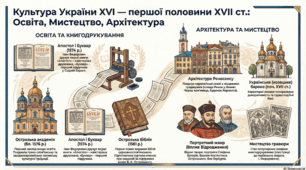 Культура України XVI  - першої половини XVIІ  ст.