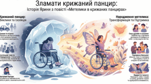 Інфографіка "Метелики в крижаних панцирах" 7 клас