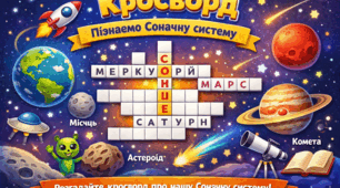 Пізнаємо сонячну систему - кросворд
