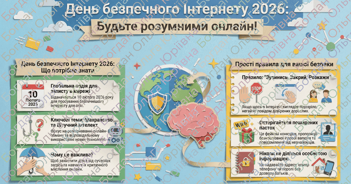 День безпечного Інтернету 2026: Розумні технології, безпечний вибір | Інші  методичні матеріали. Виховна робота