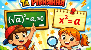 Тотожність (√a)²=a, a≥0. Рівняння x²=a.