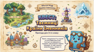Підсумковий урок з теми "Іменник". Квест "Таємниці країни іменників"