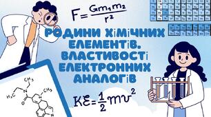 Родини хімічних елементів. Властивості електронних аналогів