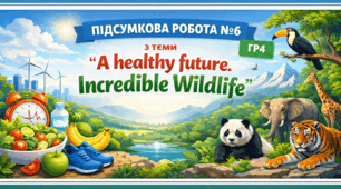 Підсумкова робота №6 з теми “ A healthy future. Incredible Wildlife ”  ГР4