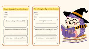 Present Simple and Present Continuous Cards