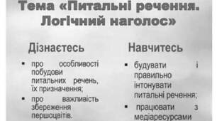 Презентація до уроку української мови "Питальні речення. Логічний наголос у питальних реченнях."