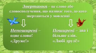 Презентація до уроку української мови "Звертання".