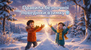 Правила безпечної поведінки взимку.