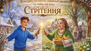 Стрітення – презентація PDF готова до друку з наголосами: українські традиції та зміна пір року
