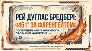 Рей Дуглас Бредбері. «451° за Фаренгейтом». Тривога за майбутнє суспільства в романі-антиутопії