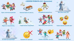 Вірш Н.Г. Красоткіної "Зимові розваги" (мнемотаблиця)