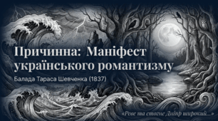 "Причинна: Маніфест  українського романтизму" Тарас Шевченко 8 клас (презентація)