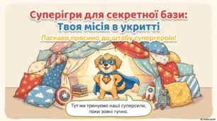 Тренування супергероїв (Ідеї ігор в укритті)