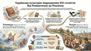 Україна першої половини ХІХ ст. Романтизм і реалізм як основні мистецькі напрями.