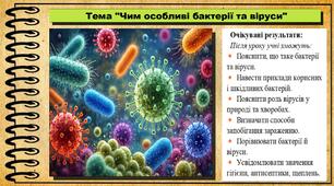 Чим особливі бактерії та віруси. 6 клас (НУШ). Пізнаємо природу. За підручником авторів Коршевнюк Т. та інші.