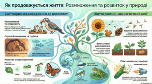 Як розмножуються та розвиваються тварини і рослини