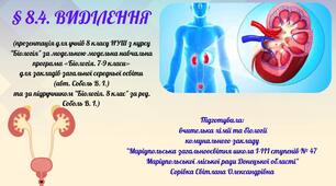§ 8.4. ВИДІЛЕННЯ