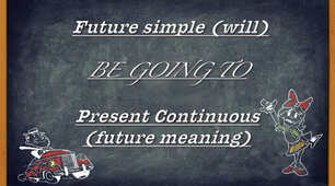 Future Simple / be going to/ Present Continuous