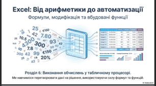 Виконання обчислень у табличному процесорі excel