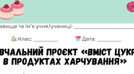 Проєкт «Вміст цукру в продуктах харчування»
