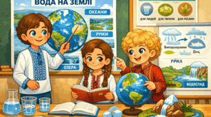 Де міститься вода на Землі. Океани. Води суходолу. Значення води
