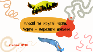 Плоскі та круглі черви - паразити людини 7 клас НУШ