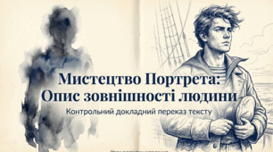 РМ. Опис зовнішності людини. Контрольний докладний усний переказ  розповідного тексту художнього стилю з елементами опису зовнішності людини (за простим планом)