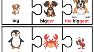 Comparative and Superlative Adjectives - Worksheet for 5–9 Grades