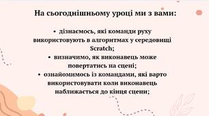 Інструктаж з БЖД.  Алгоритм руху у середовищі Scratch