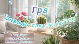 Гра "Знайди таку ж квітку"