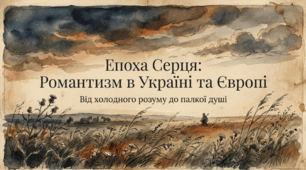 Романтизм як мистецький напрям.  Україна першої половини ХІХ ст. Своєрідність української поезії ХІХ ст. (оглядово)