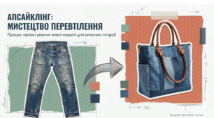 Урок з трудового навчання. 9 клас. Процес створення нової моделі виробу для власних потреб (апсайклінг).
