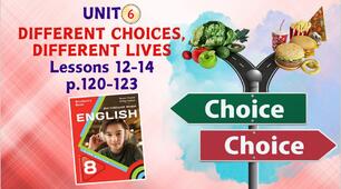 Презентація до уроків 12-14 у 8 класі “Unit 6. DIFFERENT CHOICES, DIFFERENT LIVES Lessons 12-14, p.120-123” (до підручника Карп’юк 2025)