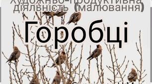 Художньо-продуктивна діяльність ( Малювання тулкою "Горобці")