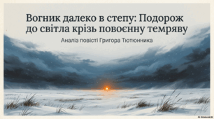 Презентація до твору Григора Тютюнника «Вогник далеко в степу»