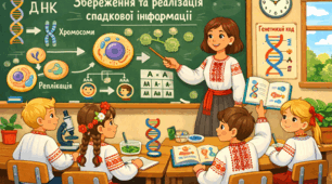 Контрольна робота з теми "Збереження та реалізація спадкової інформації"