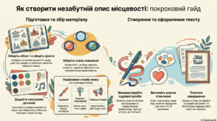 Усний твір - опис місцевості на основі особистих спостережень і вражень у художньому стилі