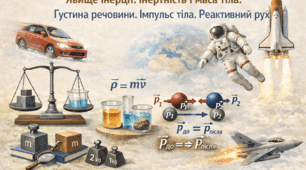 КПР з теми «Явище інерції. Інертність і маса тіла. Густина речовини. Імпульс тіла. Реактивний рух» з ГР