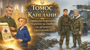 Томос та капелани: символи боротьби України за свободу та духовну ідентичність  — презентація PDF з наголосами для друку та показу