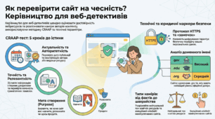 Інфографіка"Як перевірити сайт на чесність"