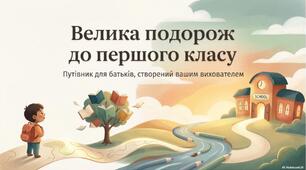 Велика подорож до школи: як підготувати дитину без стресу (кейс для батьків)
