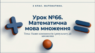 "Математична мова множення"