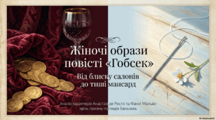 Презентація "Жіночі образи повісті "Гобсек" створила за допомогою ШІ Notebooklm, використавши кілька джерел.