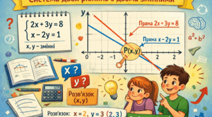 Система двох рівнянь з двома змінними