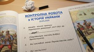 Контрольна робота з історії України (8 клас). Тема: Козацька революція середини XVII ст. (1648–1657 рр.) за ГР 1 та ГР 2.